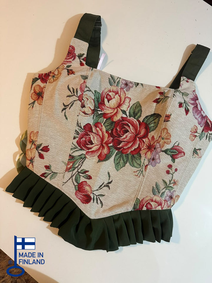 Ruffled Quanya - Reversible Corset Top (Made-to-Order) — made in Finland — view 1