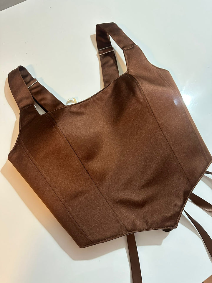 Russet - Reversible Corset Top — reversible corset top handmade in Helsinki by PopJoy