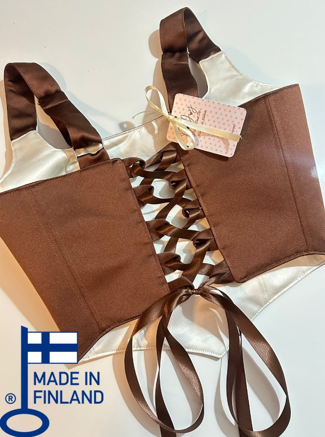Russet - Reversible Corset Top — reversible corset top handmade in Helsinki by PopJoy