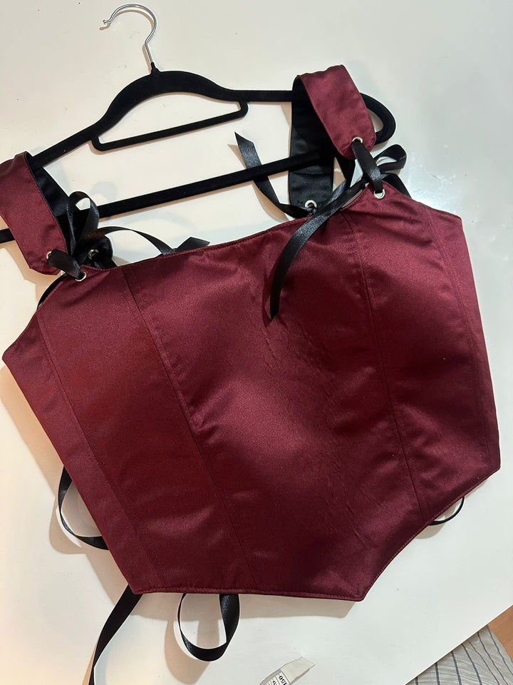 Scarlet - Reversible Corset Top — reversible corset top handmade in Helsinki by PopJoy