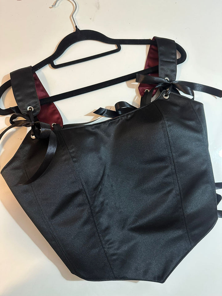 Scarlet - Reversible Corset Top — reversible corset top handmade in Helsinki by PopJoy