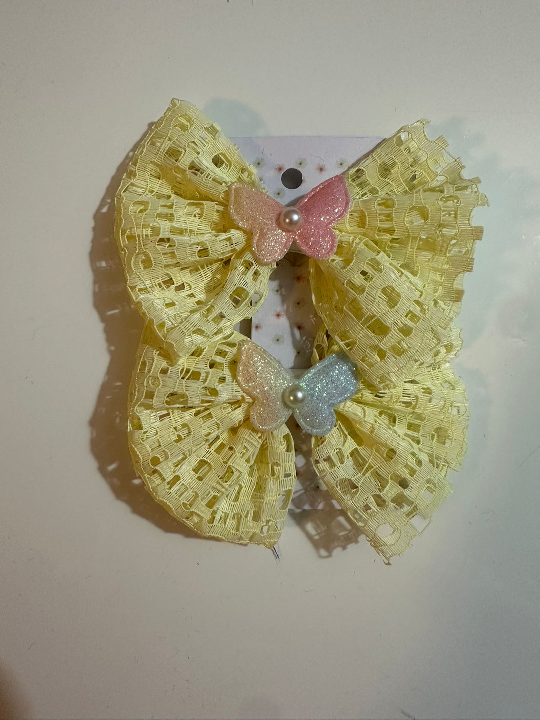 Spring Set - Pair Bow Clip — handmade hair accessory by PopJoy, Helsinki