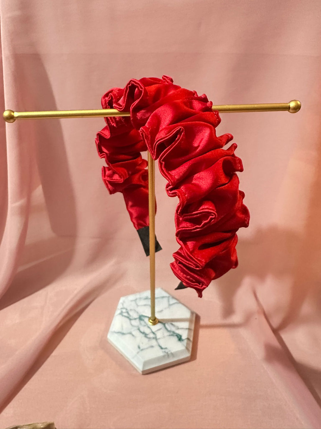 Stella - Thick Ruffled Scrunchy Headband — handmade hair accessory by PopJoy, Helsinki