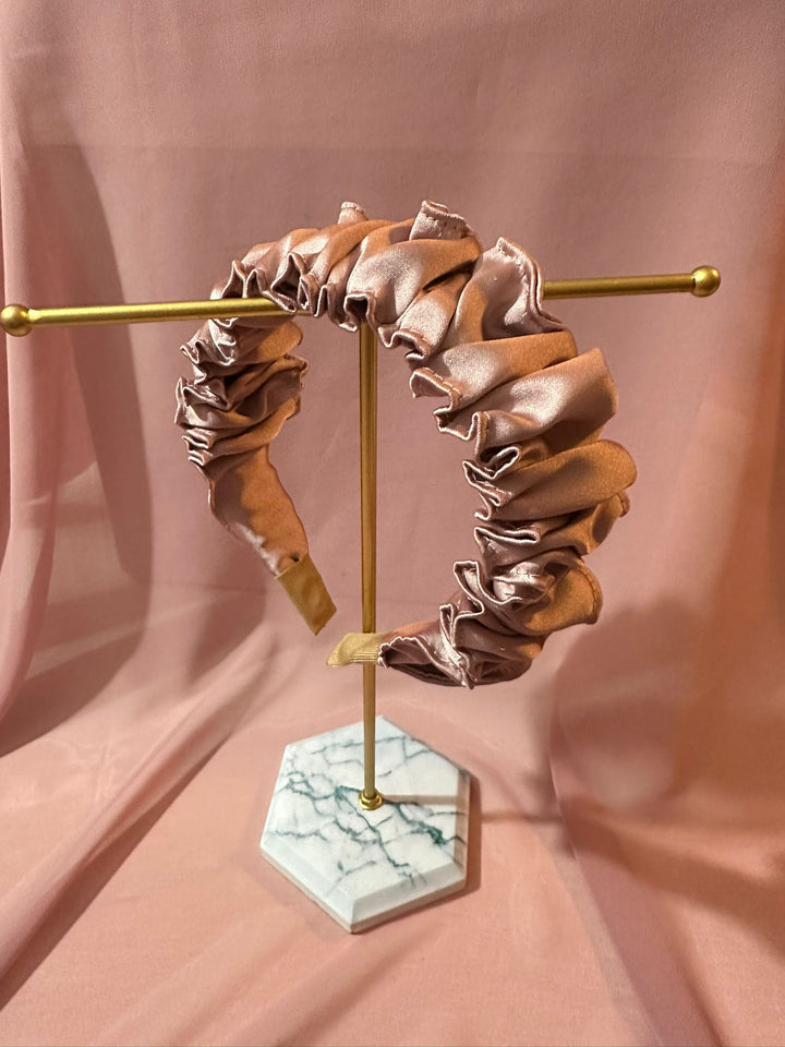 Stella - Thick Ruffled Scrunchy Headband — handmade hair accessory by PopJoy, Helsinki