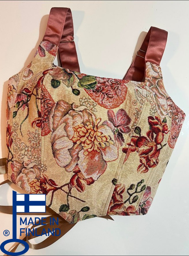 Terra - Reversible Corset Top — reversible corset top handmade in Helsinki by PopJoy