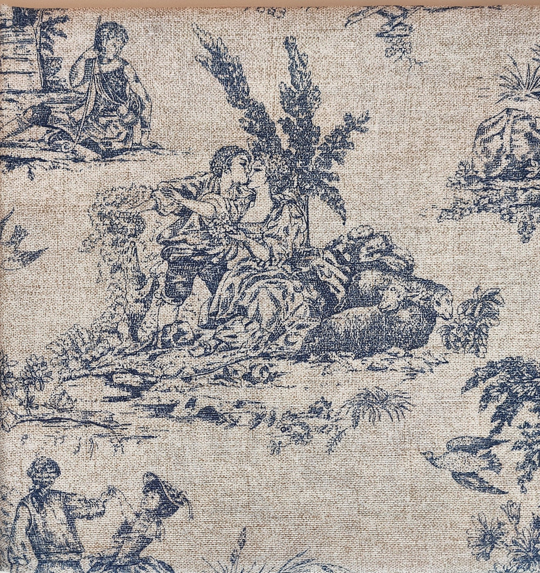 Toile de Jouy - Fabric — corset fabric detail — main view · PopJoy handmade