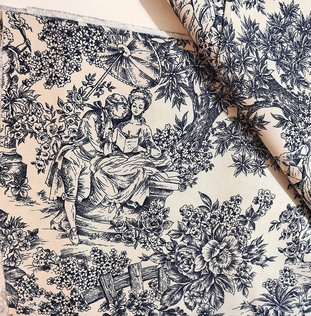 Toile de Jouy - Fabric — corset fabric detail — view 11 · PopJoy handmade