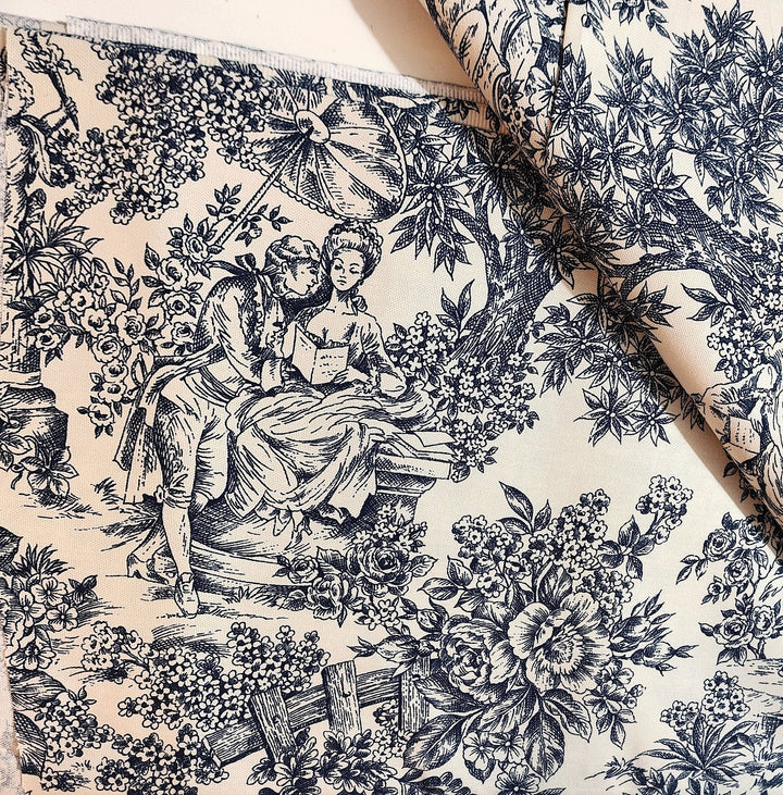 Toile de Jouy - Fabric — corset fabric detail — view 11 · PopJoy handmade