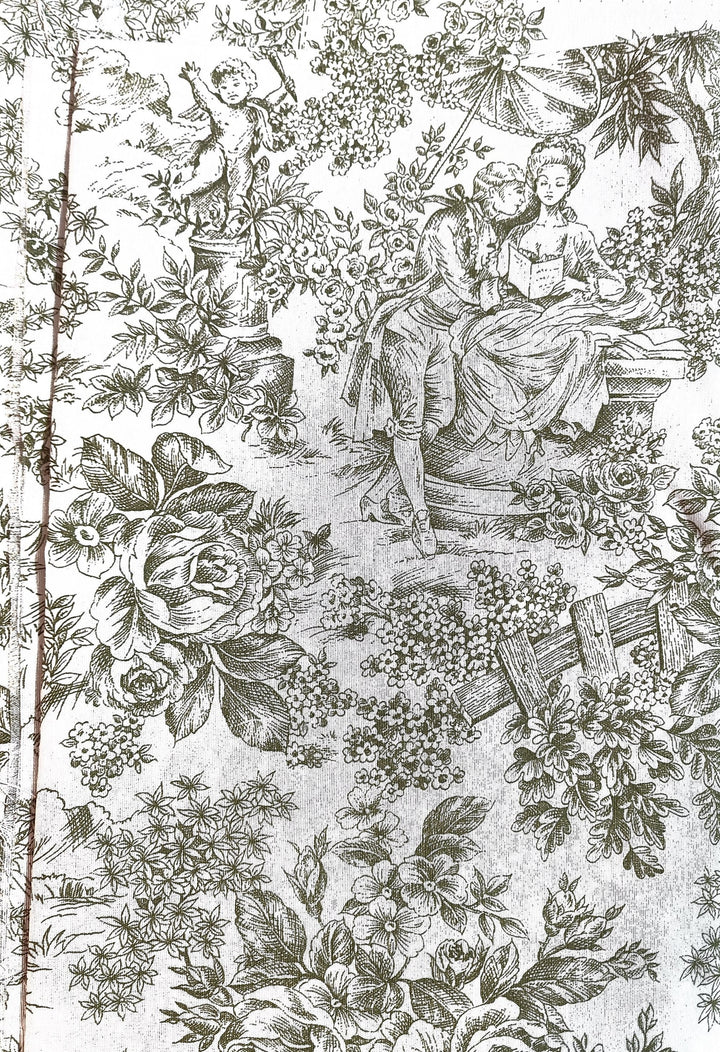 Toile de Jouy - Fabric — corset fabric detail — view 7 · PopJoy handmade