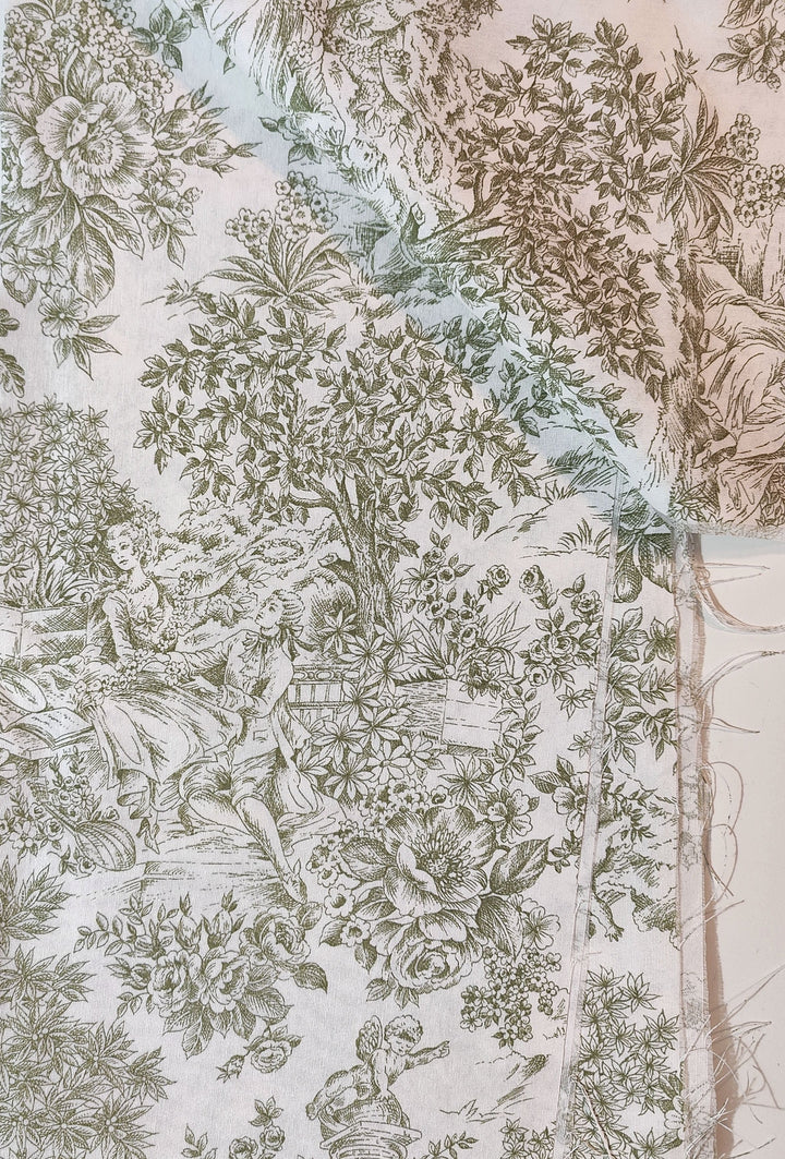 Toile de Jouy - Fabric — corset fabric detail — view 8 · PopJoy handmade