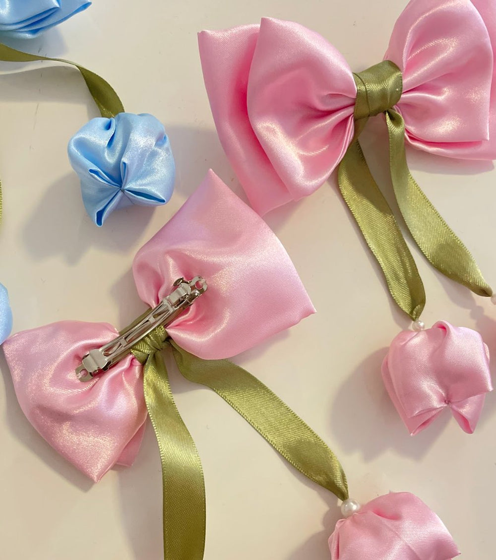 Angelique - Tulip Bow Clip — handmade hair accessory by PopJoy, Helsinki