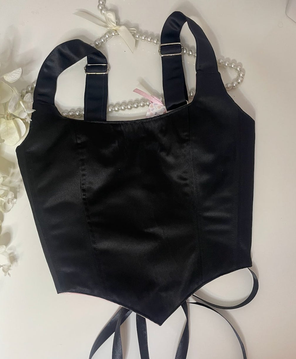 Victoria - Reversible Corset Top — reversible corset top handmade in Helsinki by PopJoy