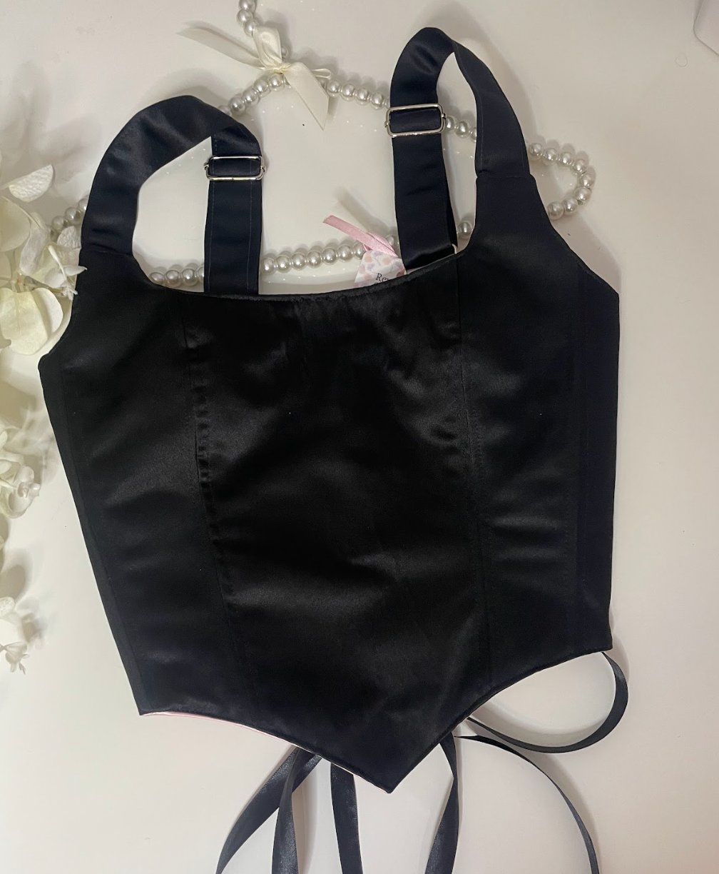 Victoria - Reversible Corset Top — reversible corset top handmade in Helsinki by PopJoy