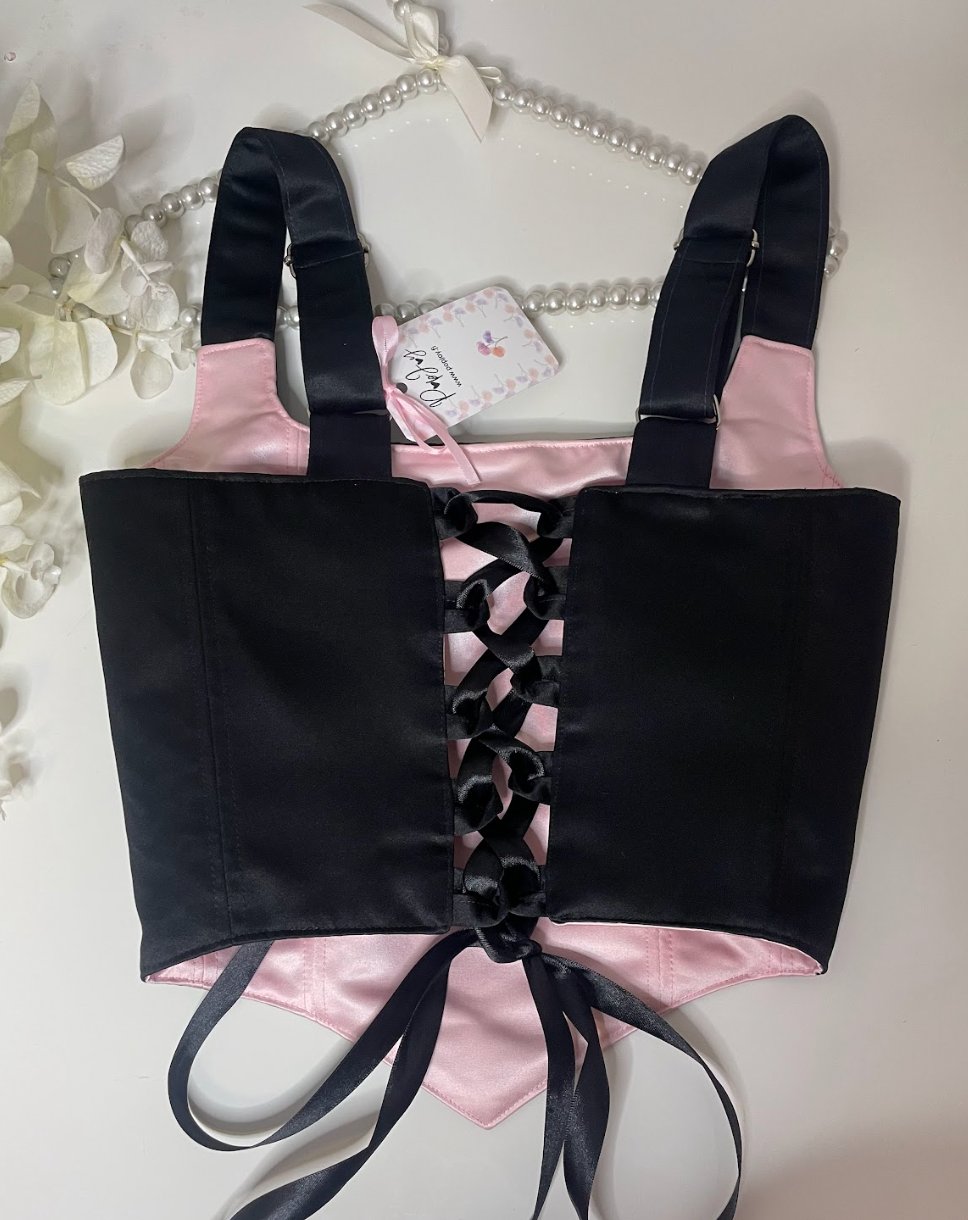 Victoria - Reversible Corset Top — reversible corset top handmade in Helsinki by PopJoy