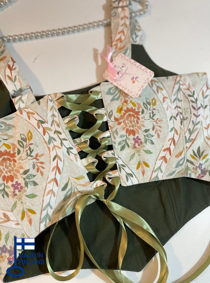 Virgi- Reversible Corset Top (No more fabric) — made in Finland — view 1