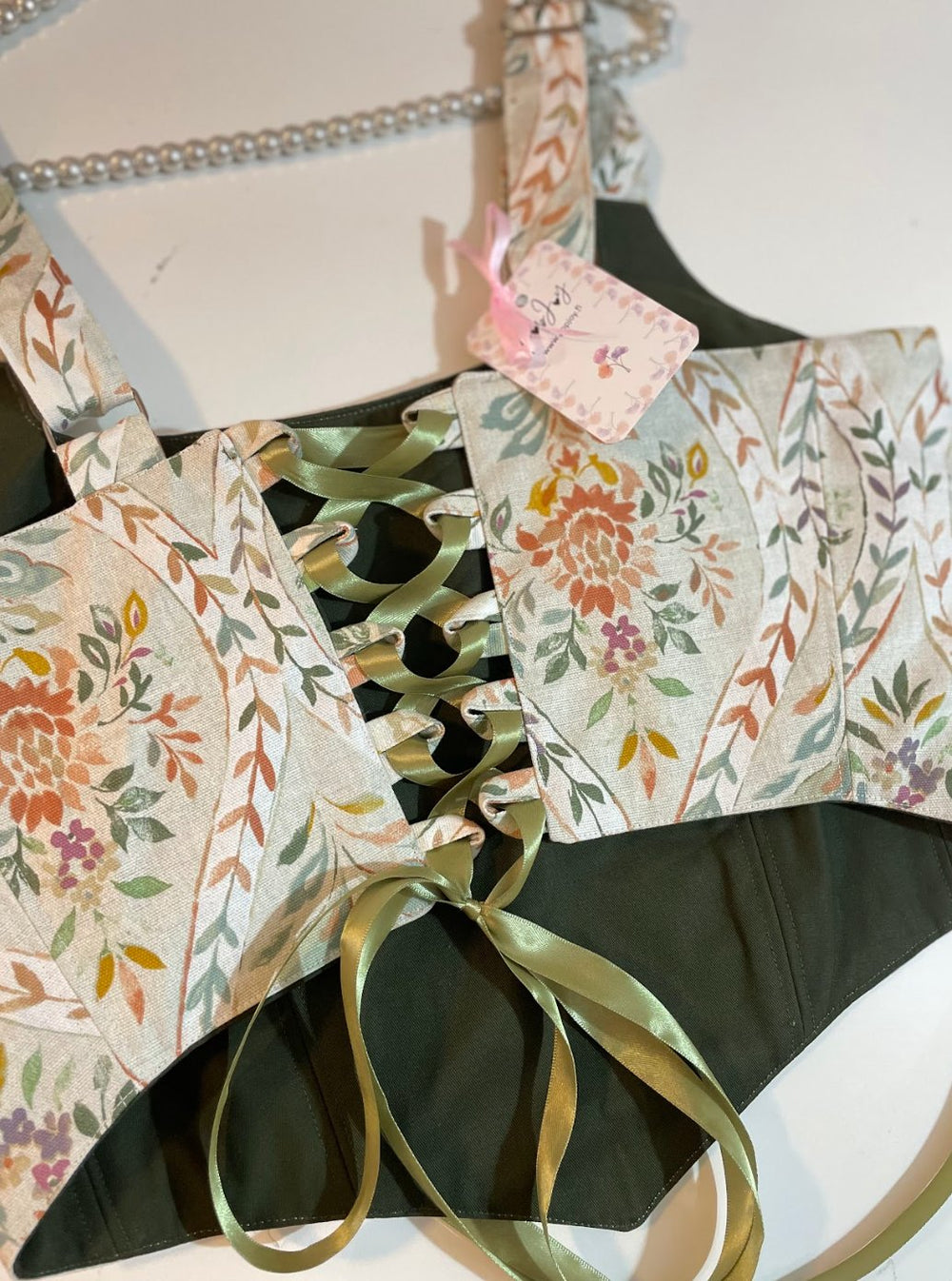 Virgi- Reversible Corset Top (No more fabric — reversible corset top handmade in Helsinki by PopJoy