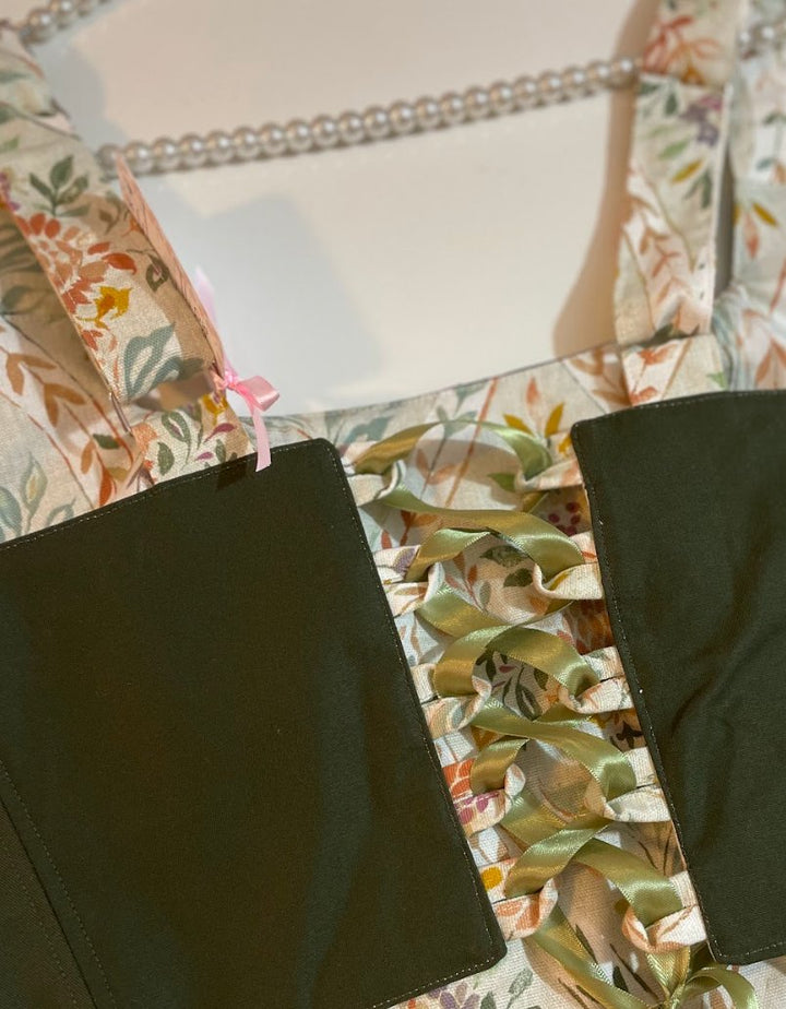Virgi- Reversible Corset Top (No more fabric — reversible corset top handmade in Helsinki by PopJoy