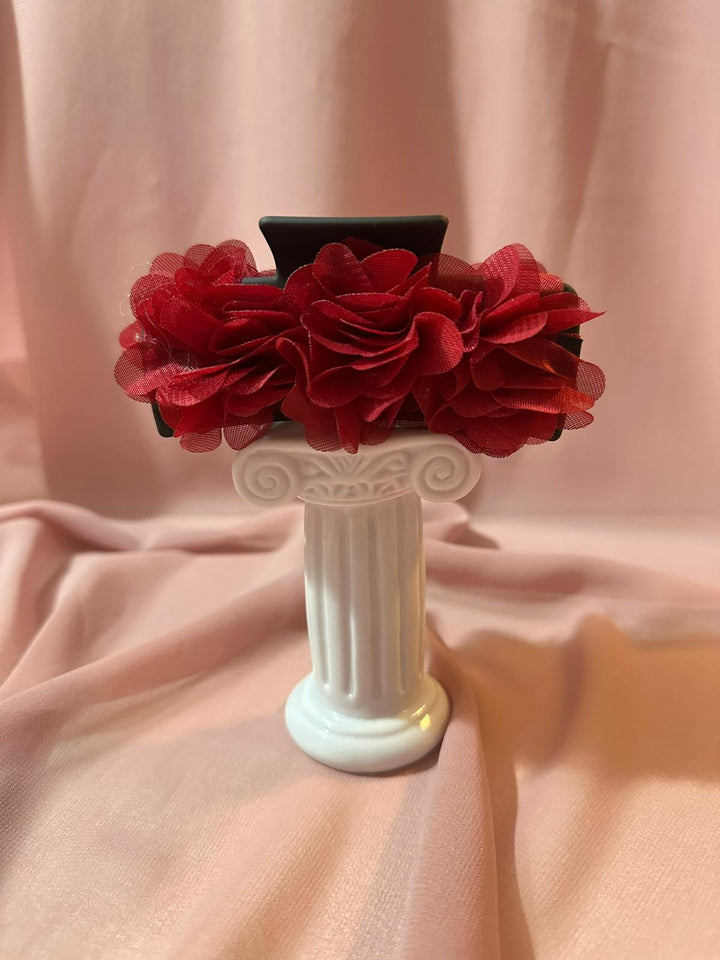Zinnia - Flower Hair Claw — handmade by PopJoy in Helsinki, Finland